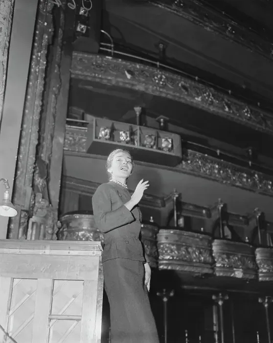 Framed Print : Opera Singer Maria Meneghini Callas Rehearsing at Metropolitan Framed Print : Opera Singer Maria Meneghini Callas Rehearsing at Metropolitan