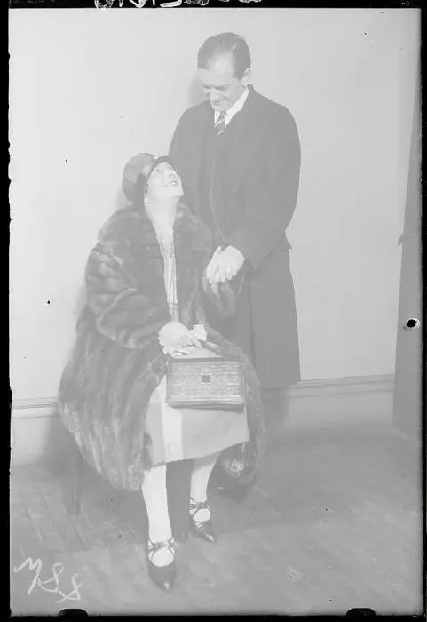 Framed Print : Opera Star James Wolfe Posing with His Wife Beatrice Fairfax