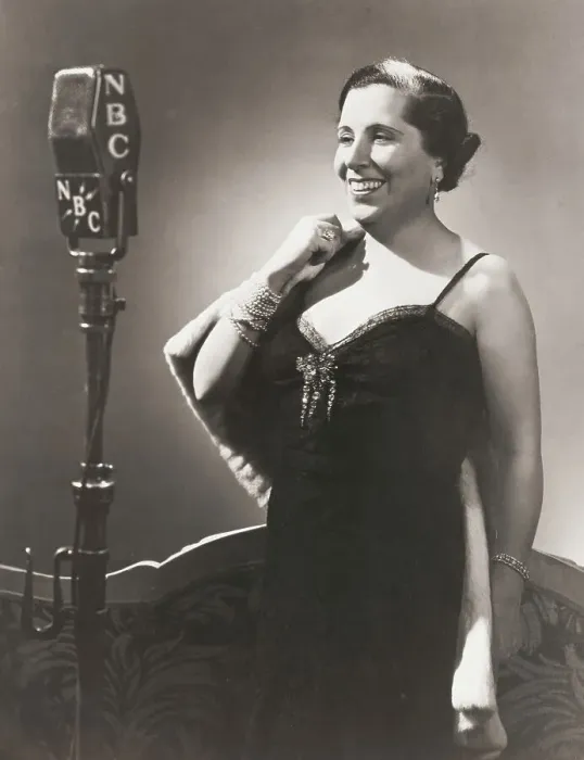Framed Print : Opera Star Lucrezia Bori at NBC Microphone Framed Print : Opera Star Lucrezia Bori at NBC Microphone