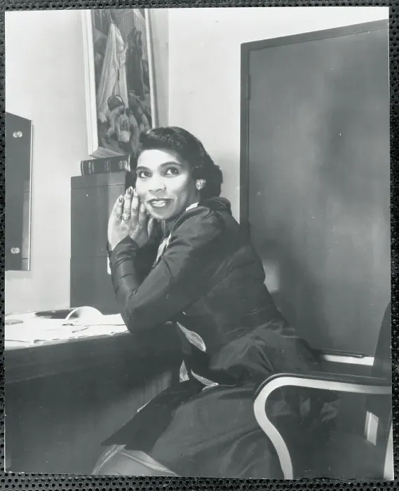 Framed Print : Opera Star Marian Anderson Relaxing at Home Framed Print : Opera Star Marian Anderson Relaxing at Home