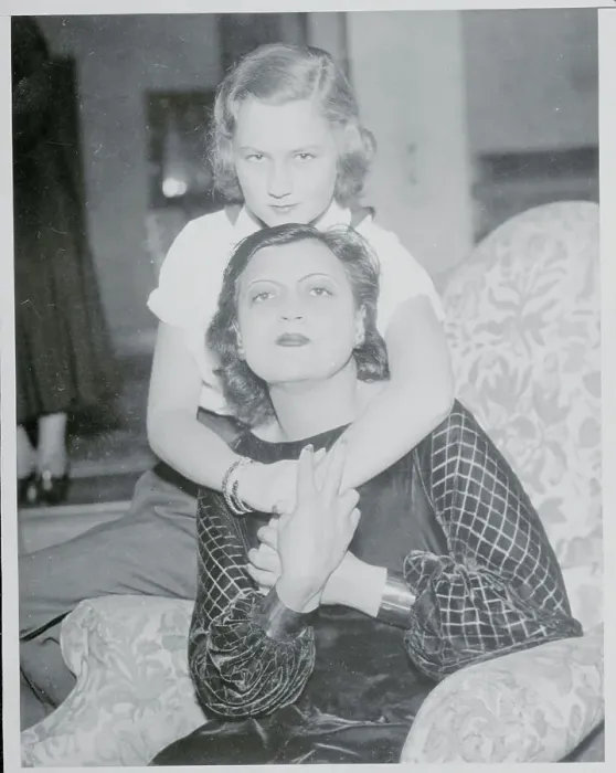 Framed Print : Opera Star Rosa Ponselle Being Embraced by Young Girl Framed Print : Opera Star Rosa Ponselle Being Embraced by Young Girl