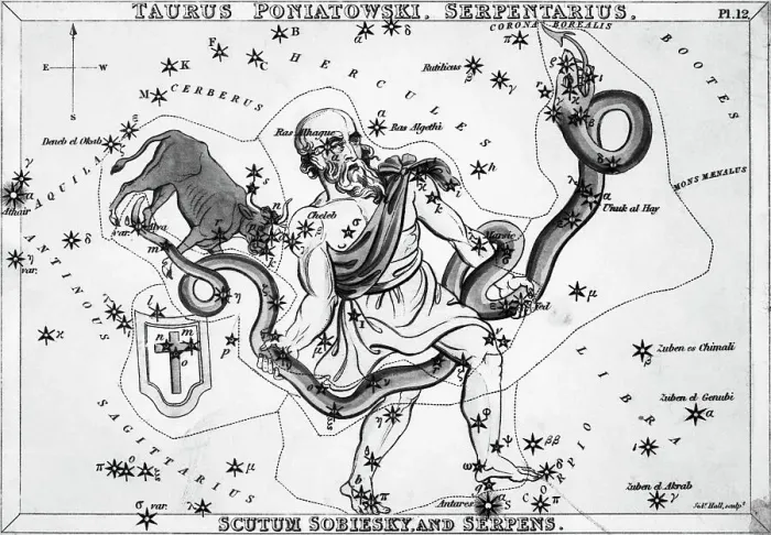 Framed Print : Ophiuchus and Serpens