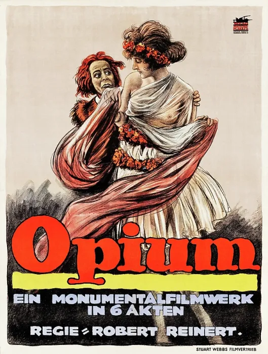 Framed Print : Opium (Stern-Film, 1919). Opium is a German film Framed Print : Opium (Stern-Film, 1919). Opium is a German film