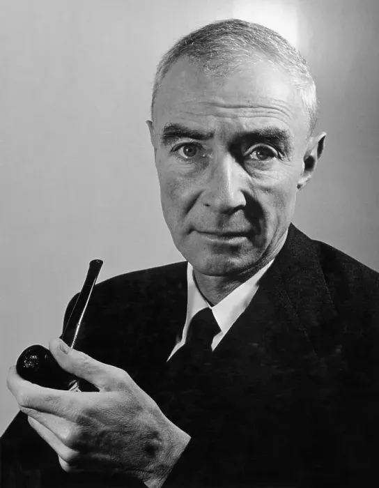 Framed Print : Oppenheimer with Pipe Framed Print : Oppenheimer with Pipe