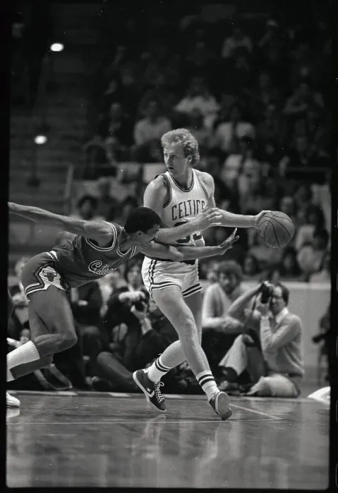 Framed Print : Opponent Tries Stealing Ball From Larry Bird Framed Print : Opponent Tries Stealing Ball From Larry Bird