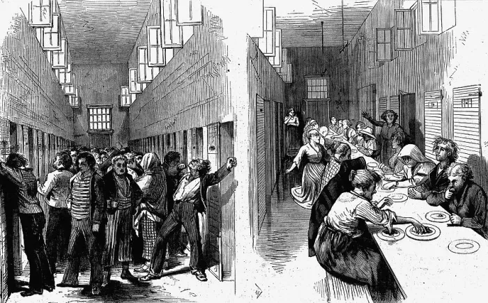 Framed Print : Two Opposing Corridors of Mental Patients at Hospital Framed Print : Two Opposing Corridors of Mental Patients at Hospital