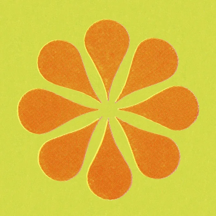 Framed Print : Orange Asterisk Framed Print : Orange Asterisk