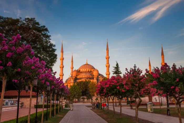 Framed Print : Orange Blue mosque Framed Print : Orange Blue mosque