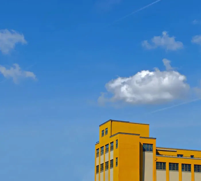 Framed Print : Orange Building Framed Print : Orange Building