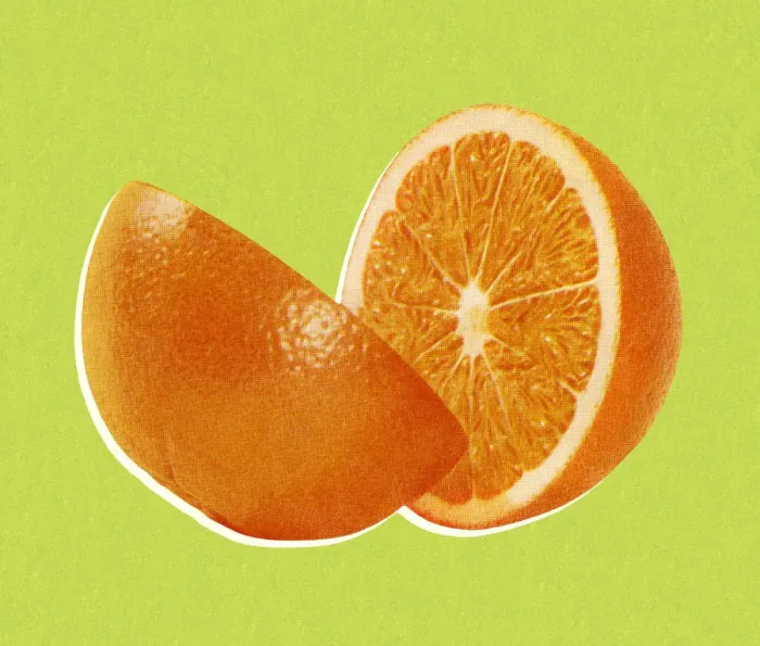Framed Print : Orange Cut in Half Framed Print : Orange Cut in Half