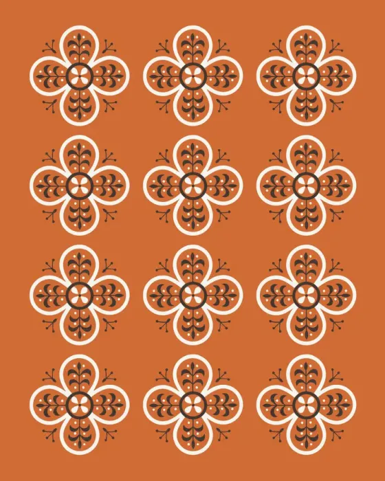 Framed Print : Orange Pattern Framed Print : Orange Pattern