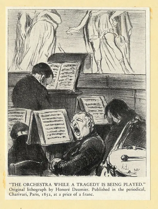Framed Print : Orchestra Playing a Tragedy Framed Print : Orchestra Playing a Tragedy