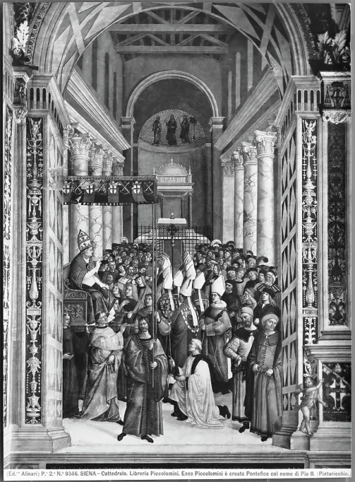 Framed Print : The Ordination of Pope Pius II Framed Print : The Ordination of Pope Pius II