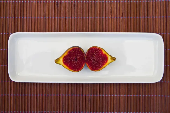 Framed Print : Organic fig, cut Framed Print : Organic fig, cut