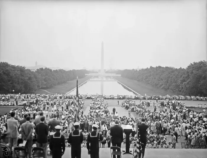Framed Print : Organizations March To Lincoln Memorial Framed Print : Organizations March To Lincoln Memorial