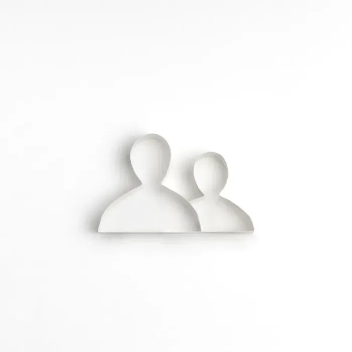 Framed Print : Origami. two human icons made origami style Framed Print : Origami. two human icons made origami style