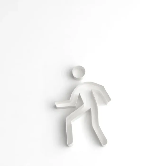 Framed Print : Origami walking man Framed Print : Origami walking man