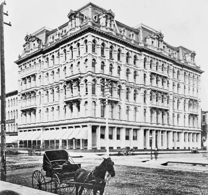Framed Print : Original Marshall Field Building Before Great Chicago Fire Framed Print : Original Marshall Field Building Before Great Chicago Fire