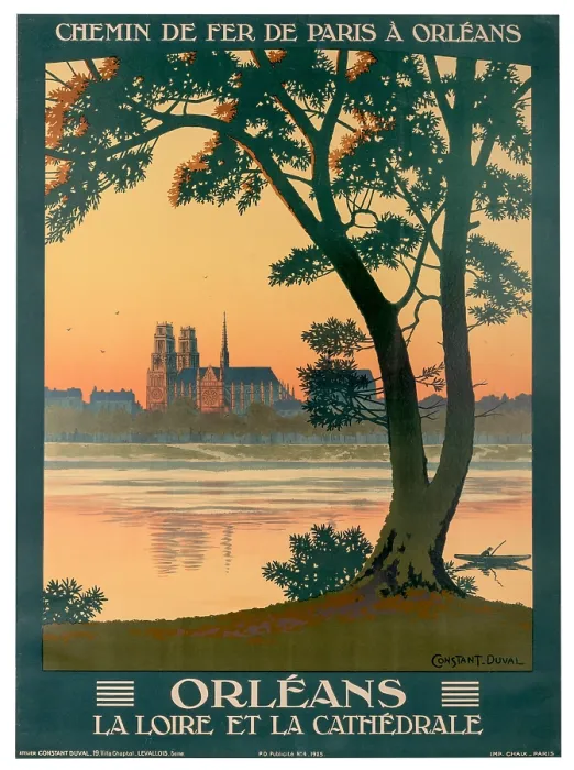 Framed Print : Orleans And Loire River Poster Framed Print : Orleans And Loire River Poster