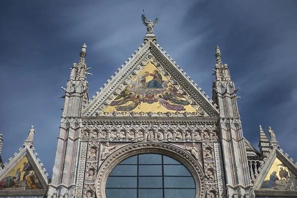 Ornate carvings on Siena Cathedral