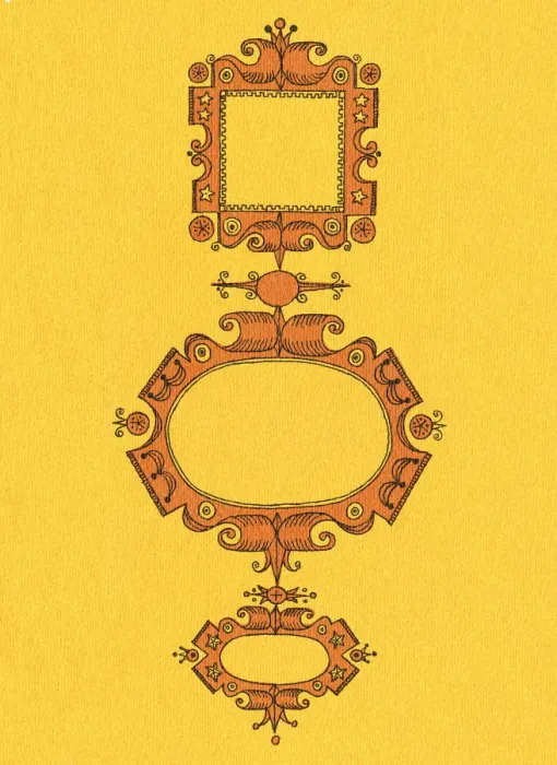 Framed Print : Three Ornate Picture Frames Framed Print : Three Ornate Picture Frames