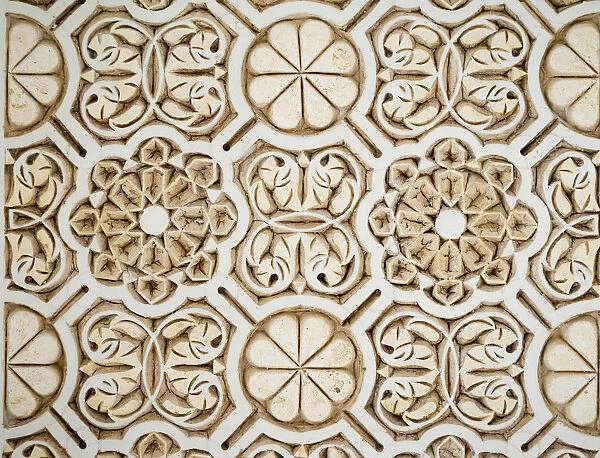 Ornate stone, Medina, Marrakech, Marrakech-Tensift-Al Haouz, Morocco