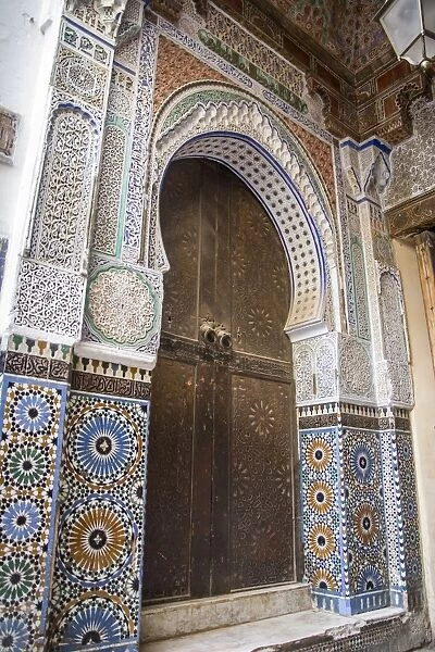 Ornate tiled doorway