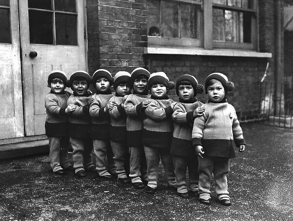 Orphans. October 1928: Children await adoption at the Homeless Childrens Aid