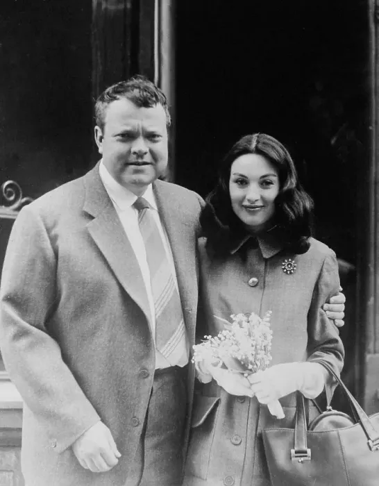 Framed Print : Orson Welles with Bride