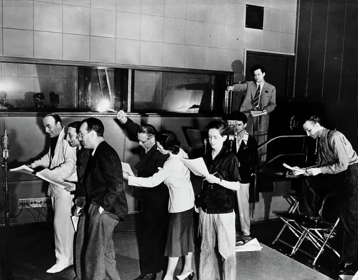 Framed Print : Orson Welles Directing a Rehearsal Framed Print : Orson Welles Directing a Rehearsal