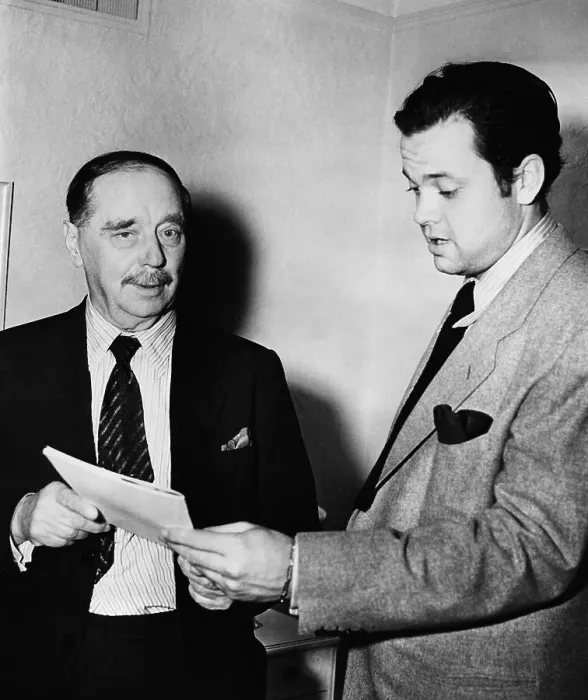 Framed Print : Orson Welles with H.G. Wells Framed Print : Orson Welles with H.G. Wells