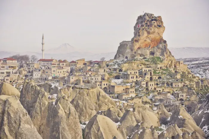 Framed Print : Ortahisar Castle Framed Print : Ortahisar Castle