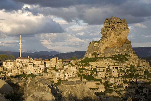 Ortahisar, Urgup, Cappadocia is a UNESCO world heritage site and national park. The natural fortress which is 90 meters high is a prominent landmark in the region