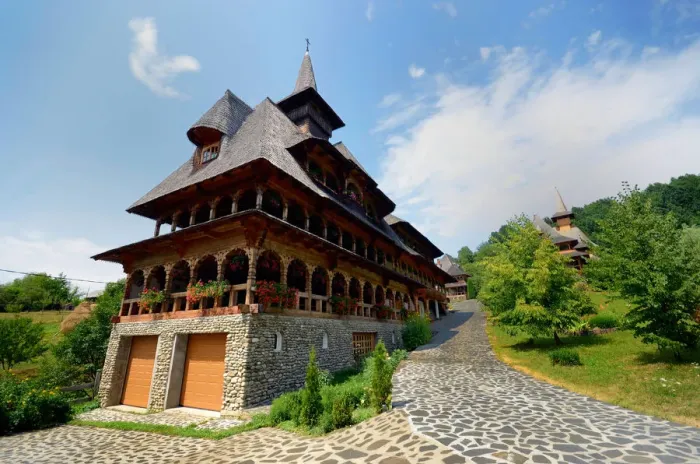 Framed Print : The Orthodox Barsana Monastery, Maramures, Romania Framed Print : The Orthodox Barsana Monastery, Maramures, Romania