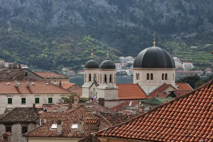 Framed Print : Orthodox Chruch Domes in Kotor Framed Print : Orthodox Chruch Domes in Kotor
