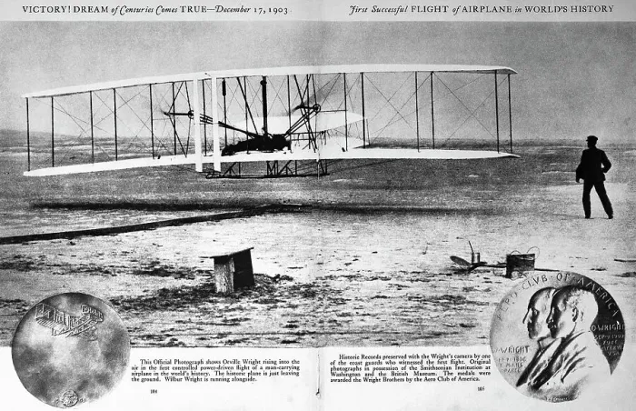 Framed Print : Orville and Wilbur Wright During First Flight Framed Print : Orville and Wilbur Wright During First Flight