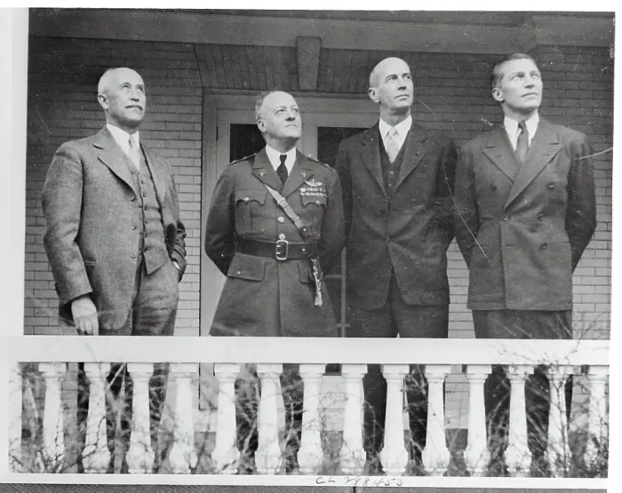 Framed Print : Orville Wright and Military Leaders Framed Print : Orville Wright and Military Leaders