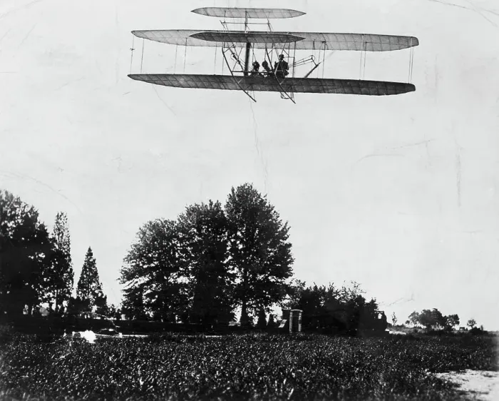 Framed Print : Orville Wright's Plane Near Ground Framed Print : Orville Wright's Plane Near Ground