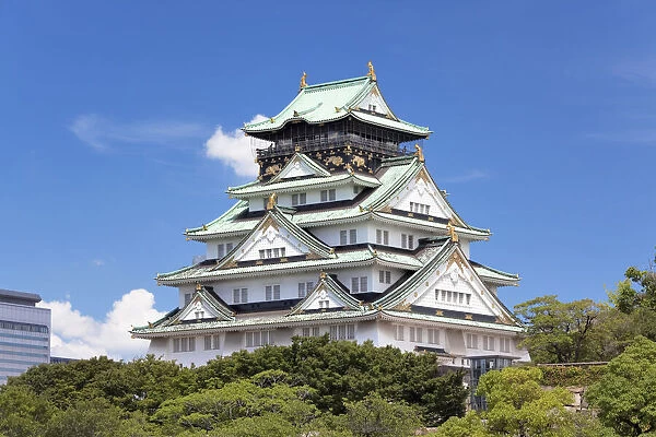 Osaka castle, Osaka Prefecture, Honshu, Japan