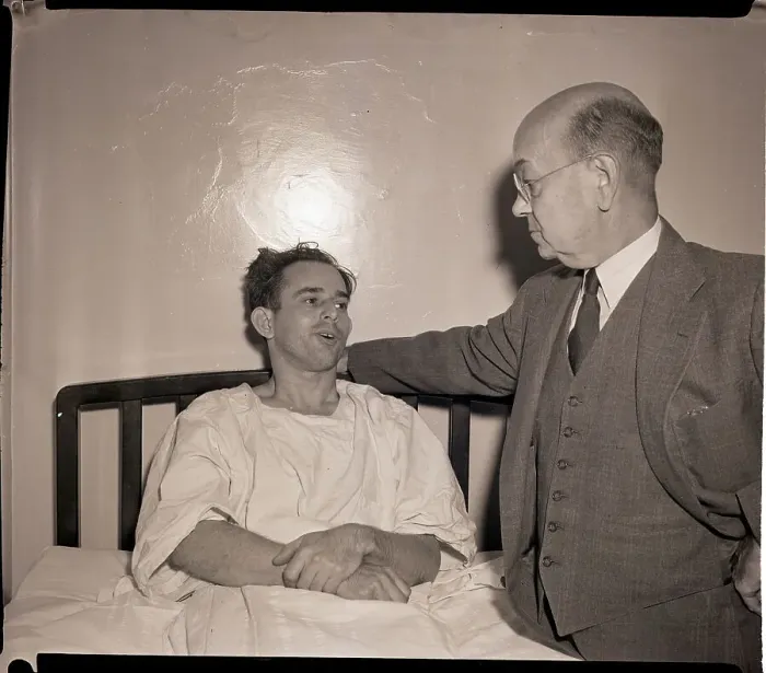 Framed Print : Oscar Collazo and Lawyer Leo A. Rover Framed Print : Oscar Collazo and Lawyer Leo A. Rover