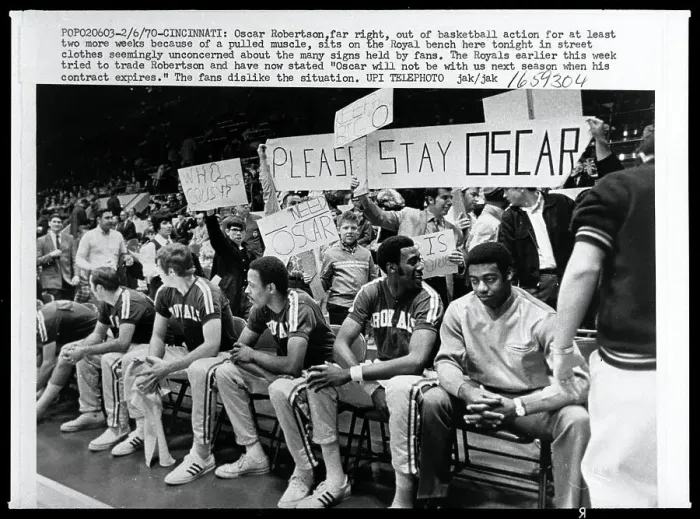 Framed Print : Oscar Robertson on Royals Bench Framed Print : Oscar Robertson on Royals Bench