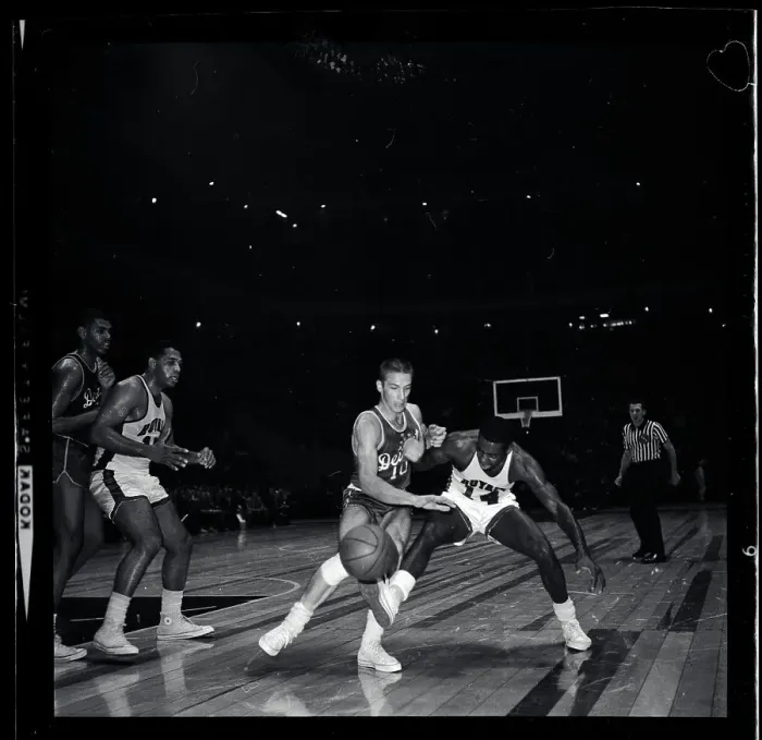 Framed Print : Oscar Robertson Trying to Retrieve Ball Framed Print : Oscar Robertson Trying to Retrieve Ball