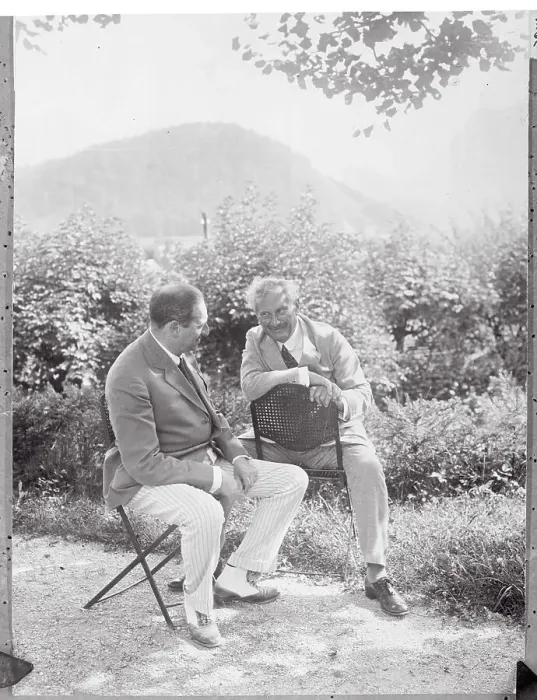 Framed Print : Oscar Straus Speaking with a Colleague Framed Print : Oscar Straus Speaking with a Colleague