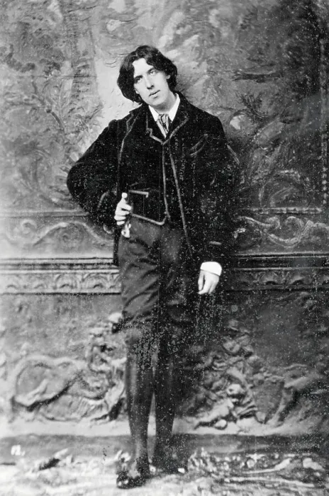 Framed Print : Oscar Wilde Leaning Against Wall
