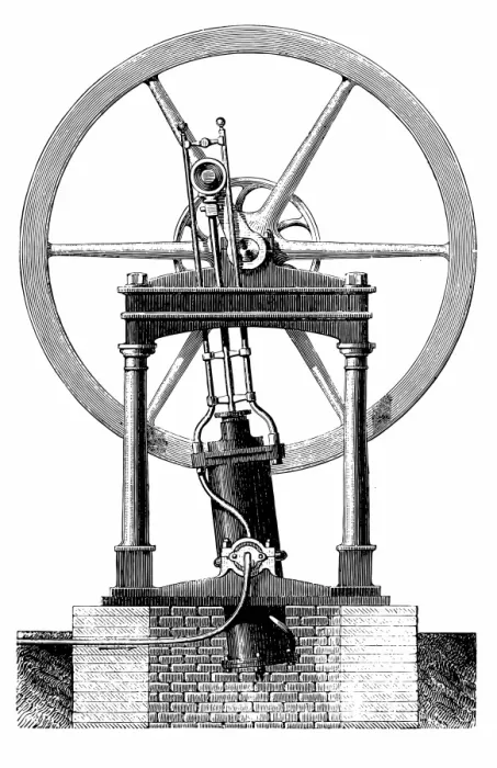 Framed Print : Oscillating Steam Engine Framed Print : Oscillating Steam Engine