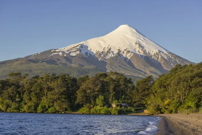Framed Print : Osorno volcano and the shore of the bay of Lake Llanquihue, Puerto Varas, Los Lagos Region, Chile Framed Print : Osorno volcano and the shore of the bay of Lake Llanquihue, Puerto Varas, Los Lagos Region, Chile