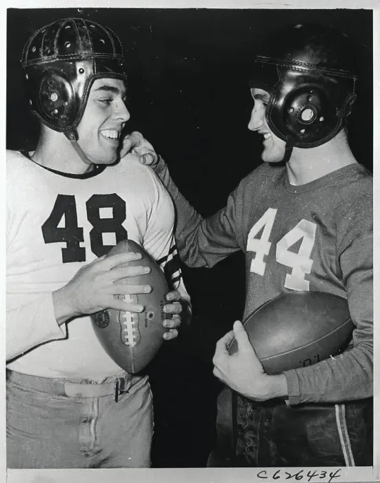 Framed Print : Otto Graham and Billy Hillenbrand Framed Print : Otto Graham and Billy Hillenbrand