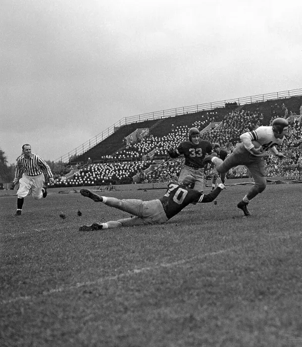 Framed Print : Otto Graham in College Football Action Framed Print : Otto Graham in College Football Action
