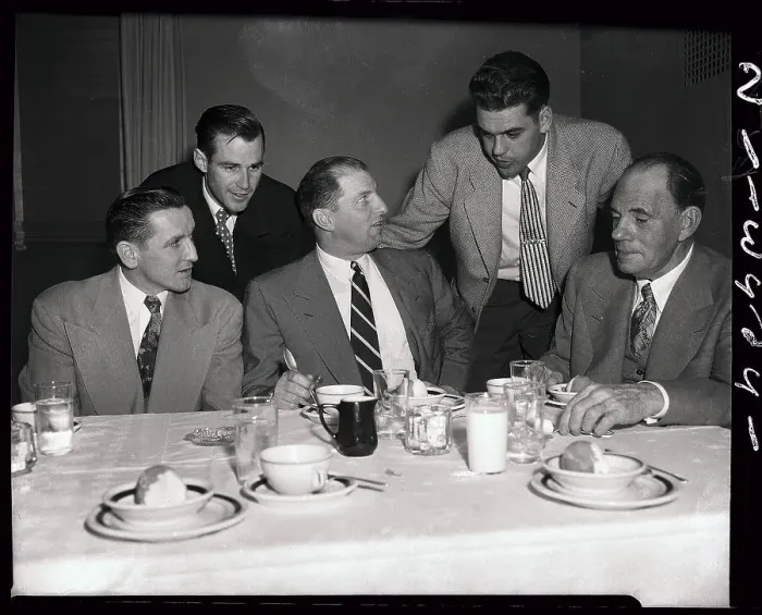 Framed Print : Otto Graham and Other Outstanding Athletes at Dinner Framed Print : Otto Graham and Other Outstanding Athletes at Dinner