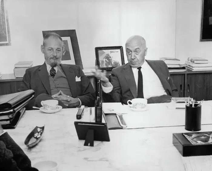 Framed Print : Otto Preminger with Patrick Dennis Framed Print : Otto Preminger with Patrick Dennis